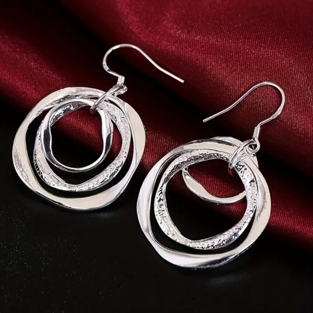 Boho Dazzle Geometric Dangle Earrings EB